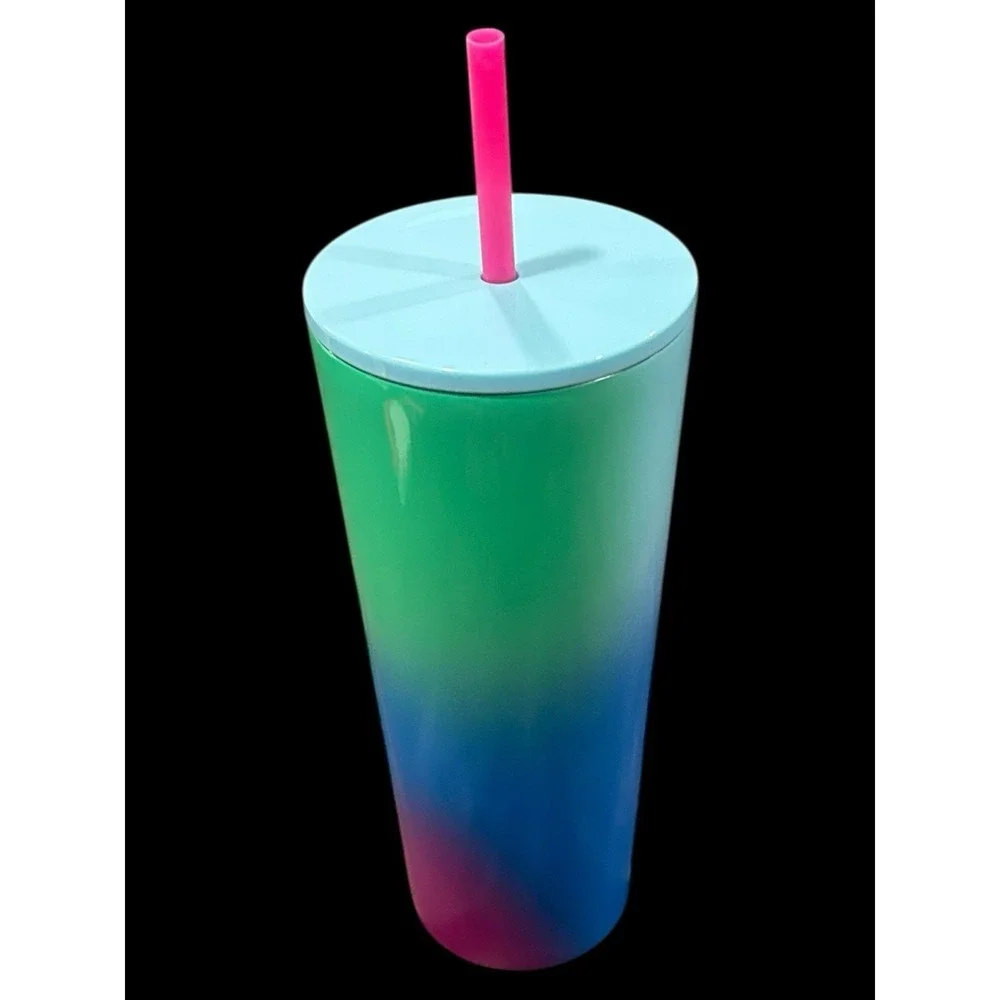 Brand New Starbucks Summer 2023 Technicolor Paint Cold Cup Tumbler 24oz